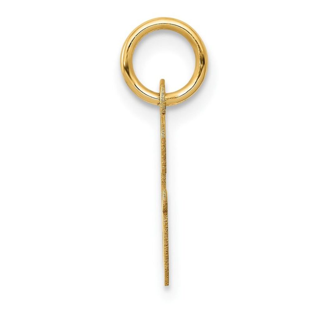 10k Yellow Gold Small Script Initial G Charm - image 2